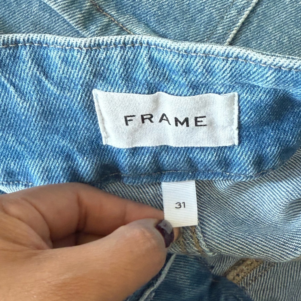 Frame Double Button Denim  Shorts DBPSH118 Women’s Size 31 - Picture 5 of 6